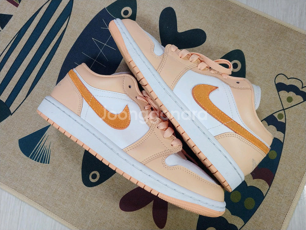 나이키 에어 조던 1 로우 선셋 헤이즈 운동화 (240)--0