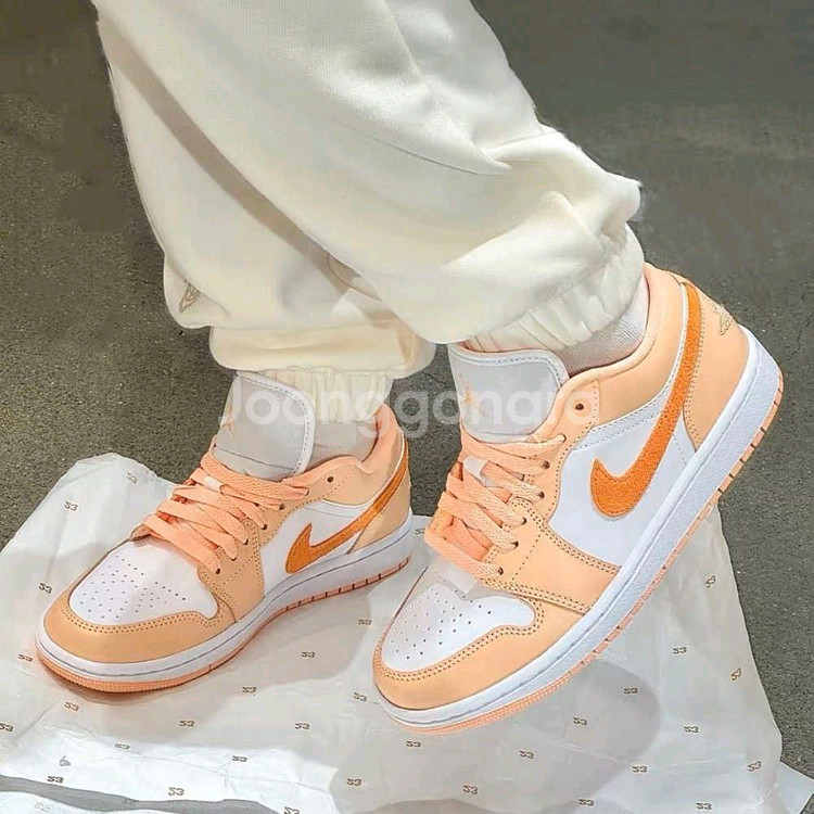 나이키 에어 조던 1 로우 선셋 헤이즈 운동화 (240)--7