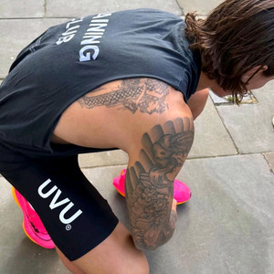 러닝)UVU 하프타이즈 블랙/그레이