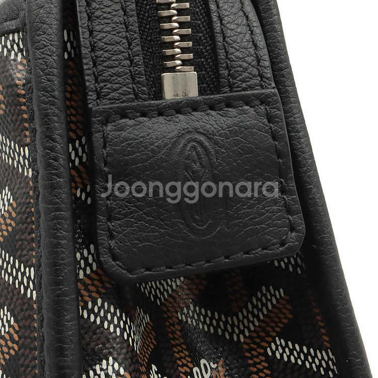 고야드 블랙 고야딘 캔버스 쥬방스 GM 클러치--8