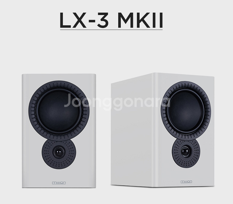 영국 미션 LX-3 MKⅡ 화이트 북쉘프 스피커--0