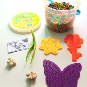 .* 몽글 몽글한 펄러비즈 풀세트 + 꽃모양 핸드메이드 핀 세트 *.