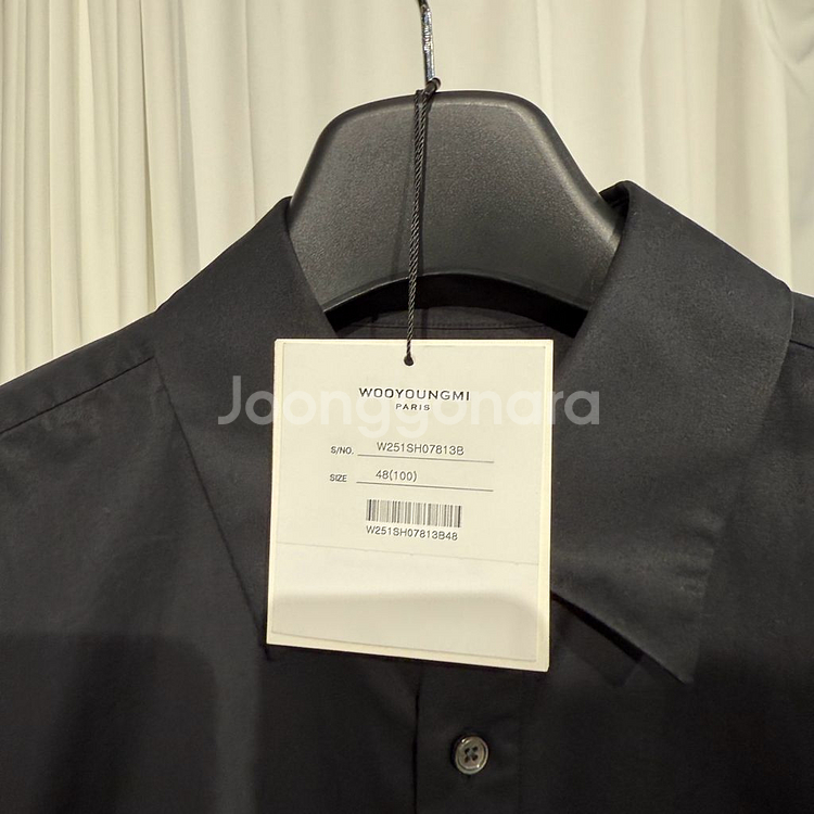 (XL)우영미 백로고 셔츠--3