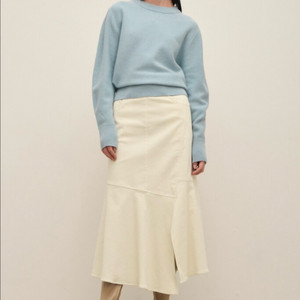 시스템 코듀로이 슬릿 햄 스커트