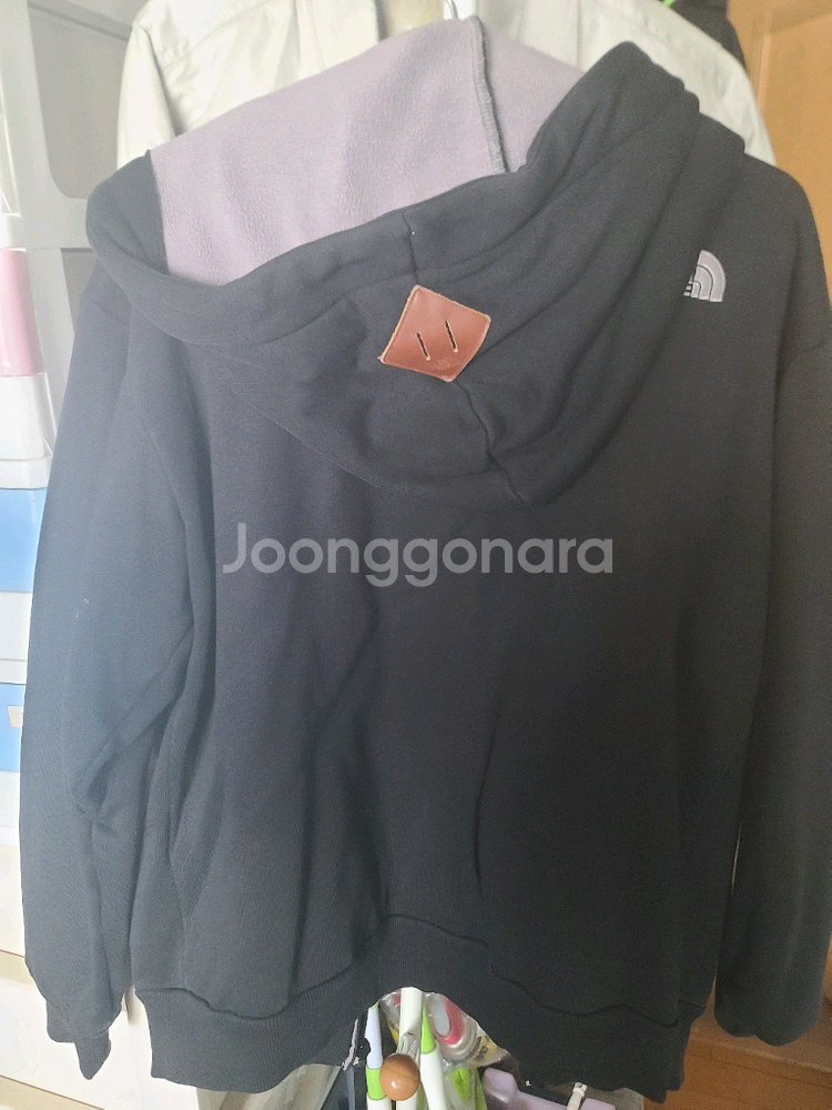 노스페이스 기모 후드 자켓 점퍼 s 90 사이즈--3