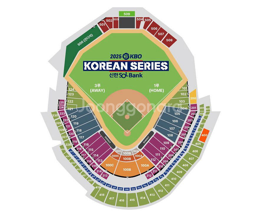 한국시리즈 5차전 LG 한화 3루 내야지정석--0