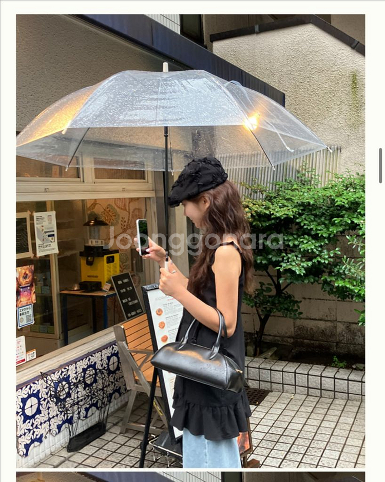 [새상품] 바이무드 프릴 슬리브리스 원피스 블랙--1