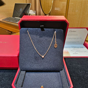 까르띠에 다무르S 로즈골드 목걸이(미개봉10/29구입)