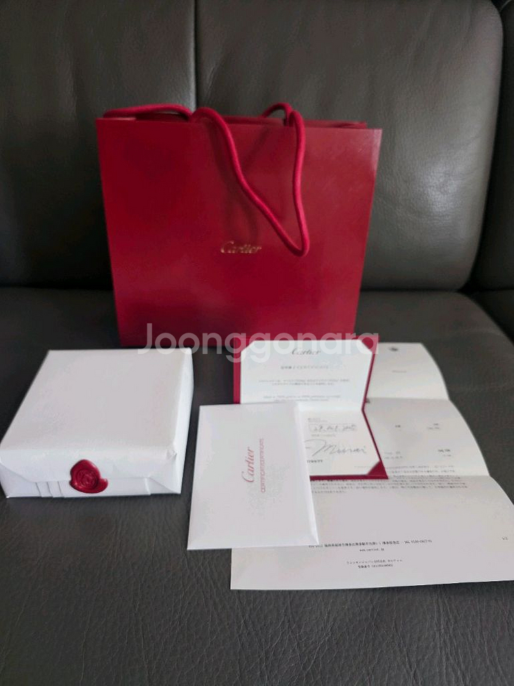 까르띠에 다무르S 로즈골드 목걸이(미개봉10/29구입)--1