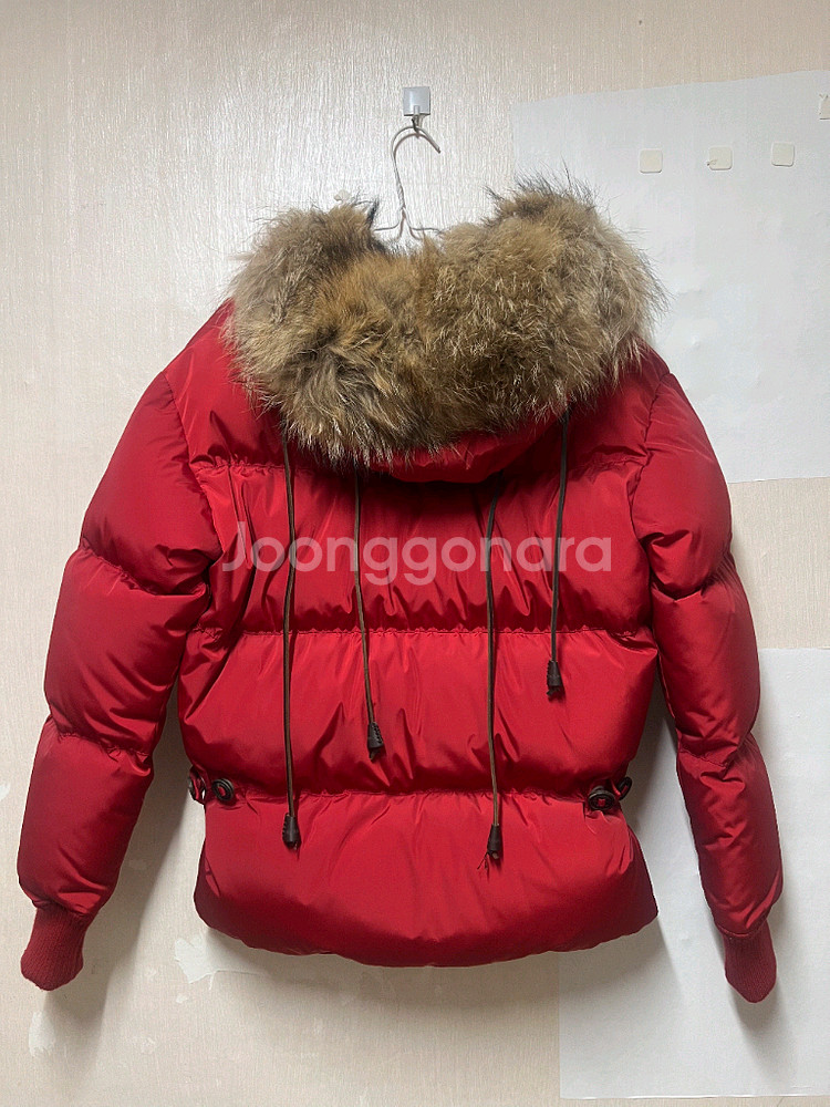 남성 퍼 후드 다운 패딩 숏 점퍼 46 국내95--1