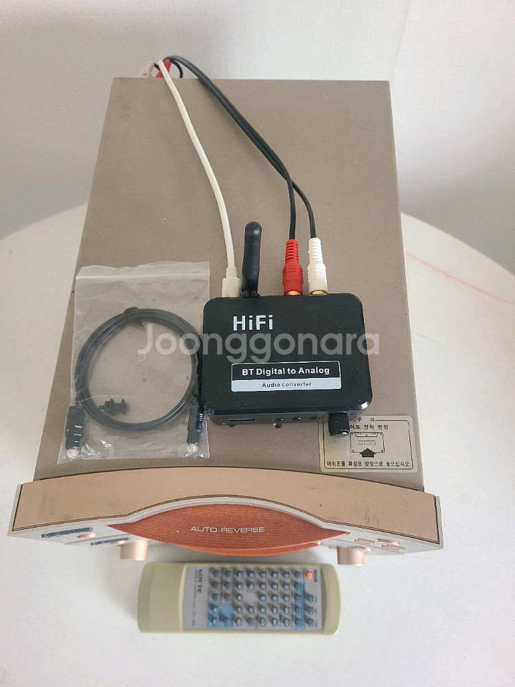 롯데 오디오(LAC72) 본체 + 블루투스 DAC--1