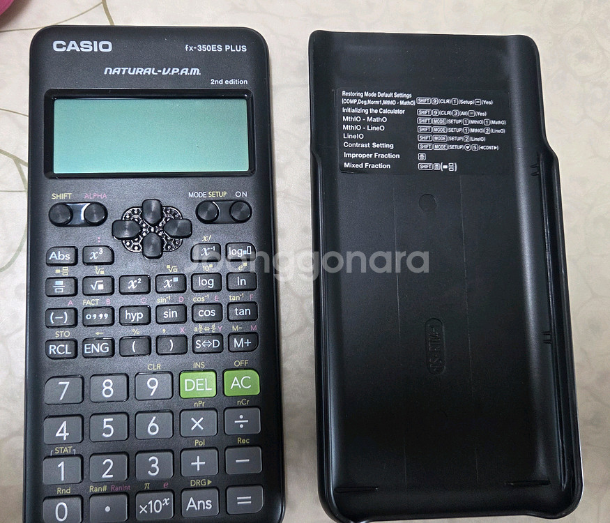 카시오 fx-350ES PLUS 2nd 계산기 새상품--0