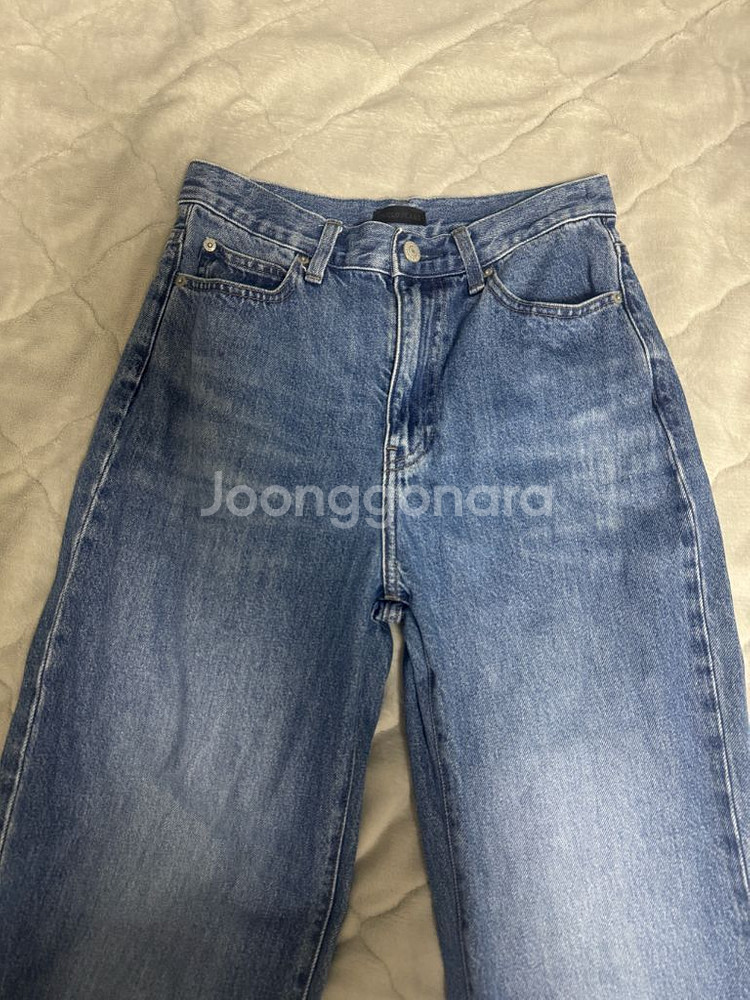 여성 유니클로 와이드 청바지 M 거의 새상품수준--1