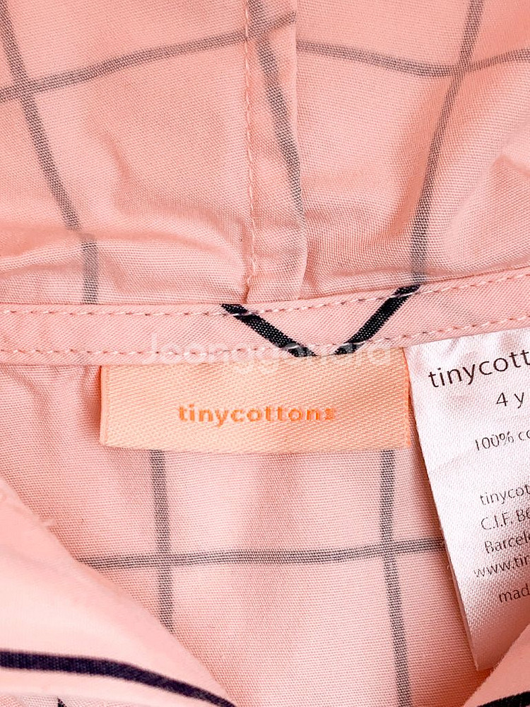 Tinycottons 체크 후드 자켓 / 4Y / 코튼--8
