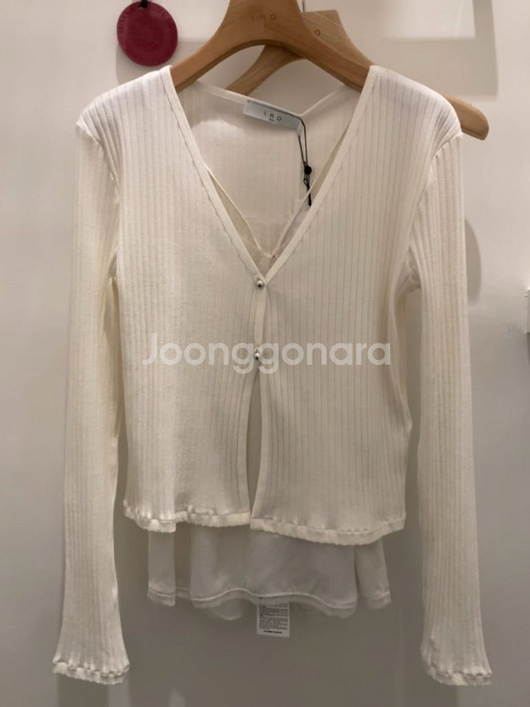 IRO SILAS 립 가디건 s 화이트--0