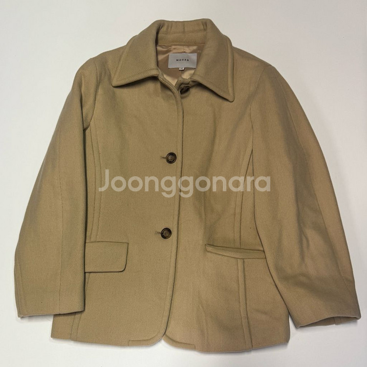 여성 모한 Mohan 귀여운 스탠드 카라 하프 코트--0