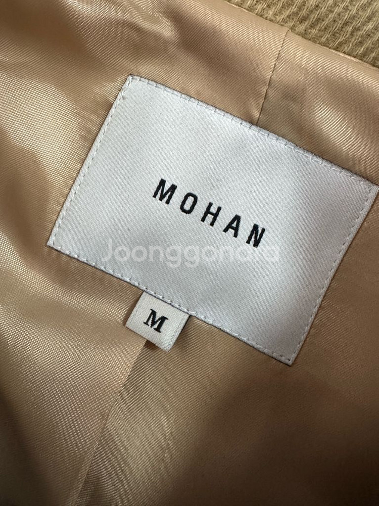 여성 모한 Mohan 귀여운 스탠드 카라 하프 코트--2