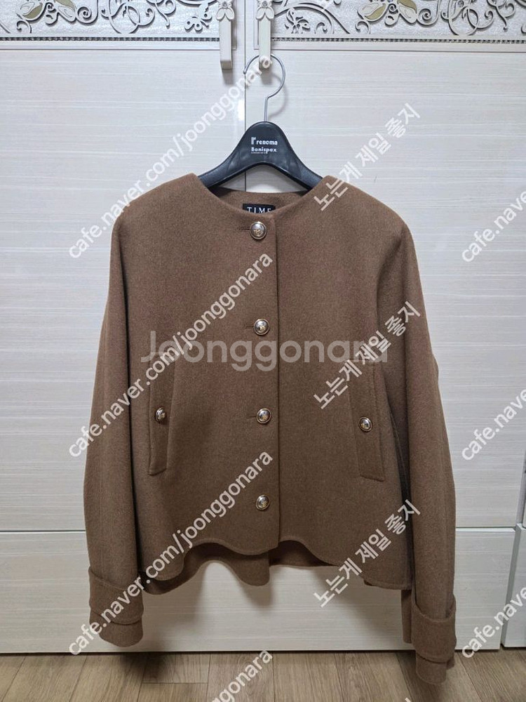 타임 캐시미어 블렌디드 코트76사이즈 새제품급--8