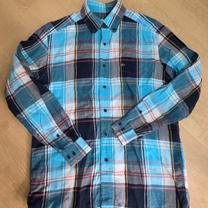 라코스테 린넨 체크 셔츠 100