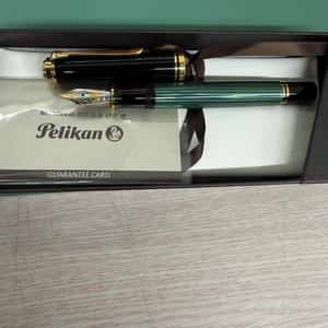 펠리칸 m800 그린(투명베럴) ef닙