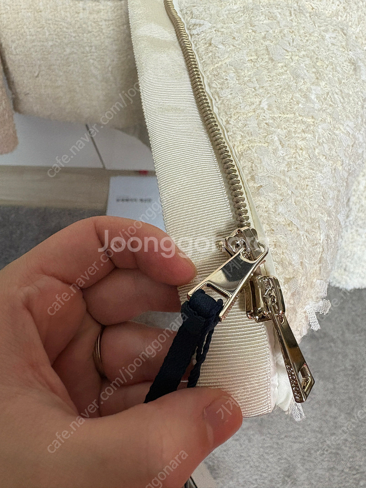 몽클레어 트위드 패딩--5