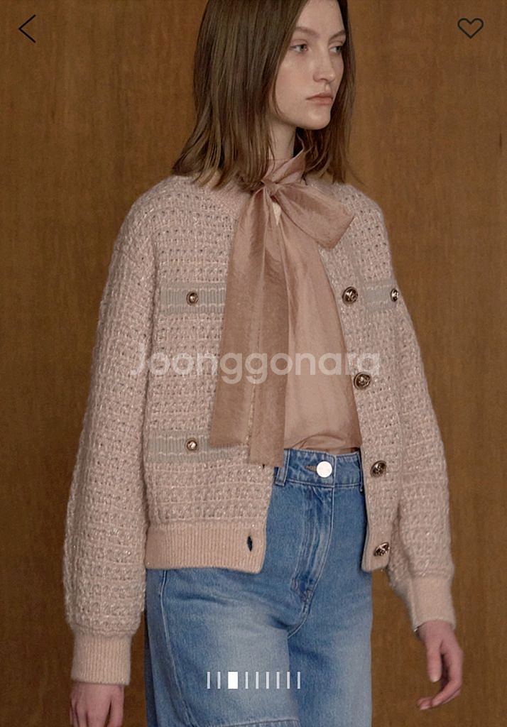 타임 알파카 시퀸 재킷 (랑방,마인,타임,더캐시미어)--0