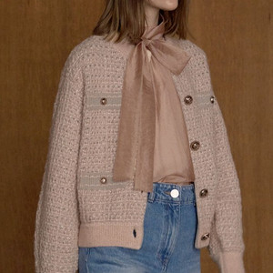 타임 알파카 시퀸 재킷 (랑방,마인,타임,더캐시미어)