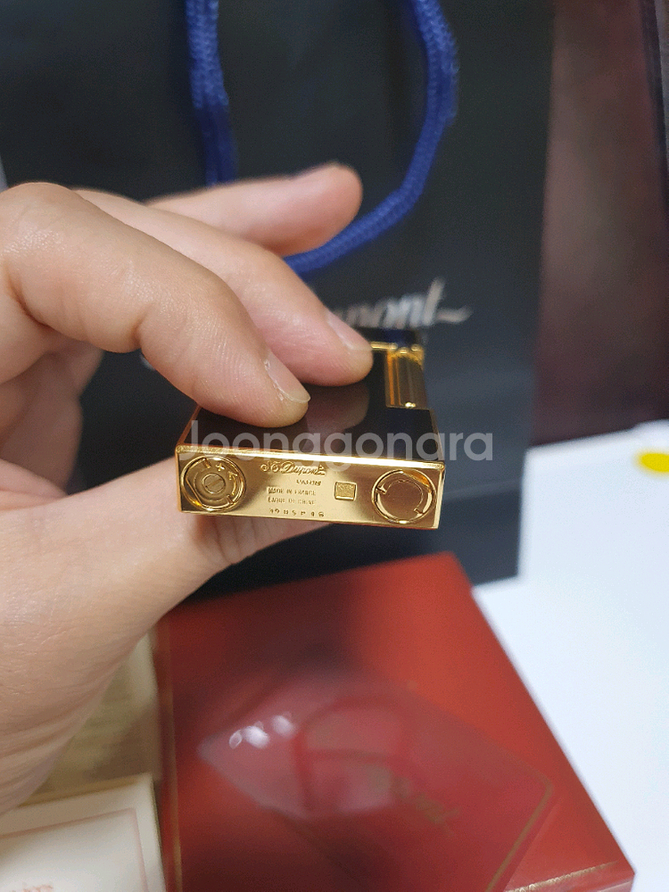 새상품 듀퐁라이터 라인2 ca16890 금사 옻칠 금장--6