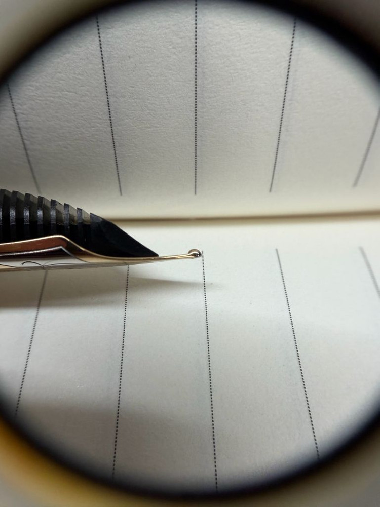 펠리칸 M800 크림블루 m닙--5