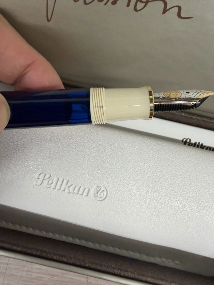 펠리칸 M800 크림블루 m닙--8