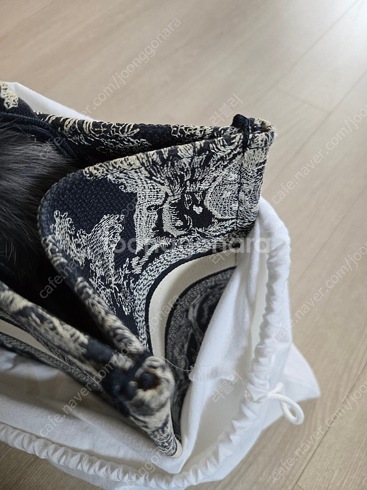 디올 뜨왈드주이 북토트 캔버스 미듐--2