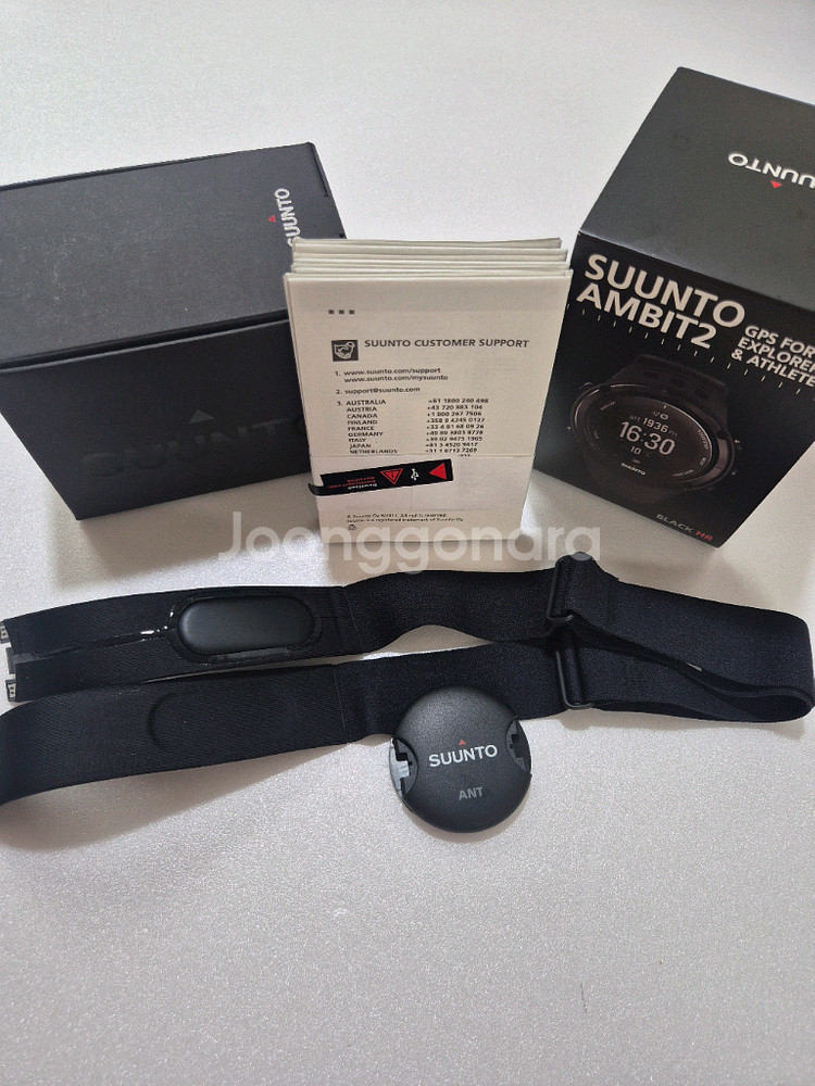 순토 엠빗2블랙 HR A급 정품 풀세트--4