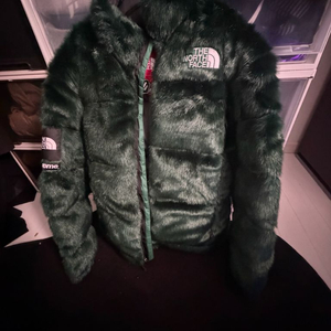 슈프림X노스페이스 포우퍼 눕시자켓 그린 20FW