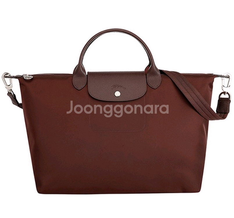 롱샴 르 플리아쥬 네오 탑핸들 L 초콜릿--0