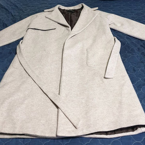 ZIGGI 모직 벨티드 롱코트 아이보리 (M)