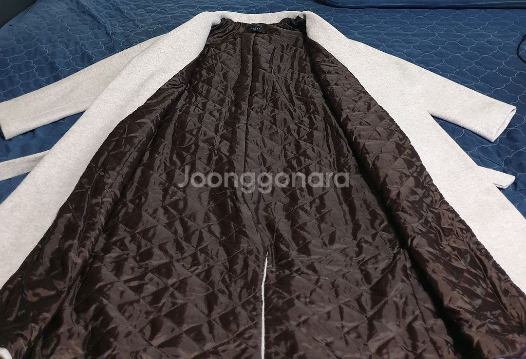 ZIGGI 모직 벨티드 롱코트 아이보리 (M)--1