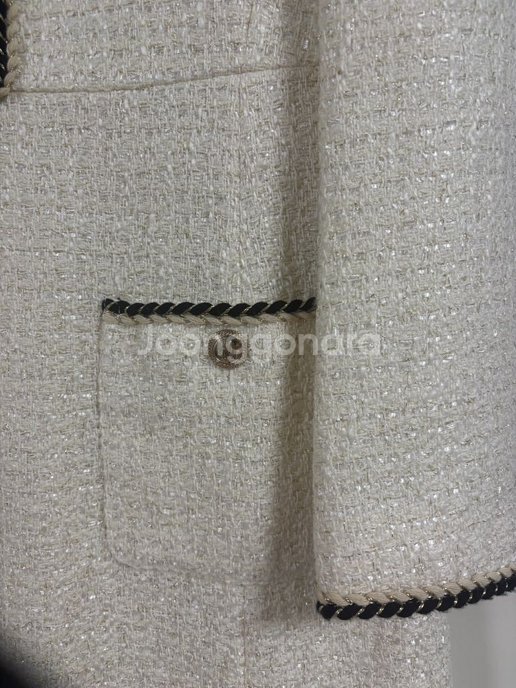 (maje) 마쥬 화이트 트위드 원피스 (55사이즈) 새제품--3