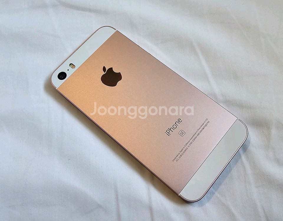 [순정정품] 아이폰 SE1 128GB 로즈골드 배터리신품 무음카메라--0