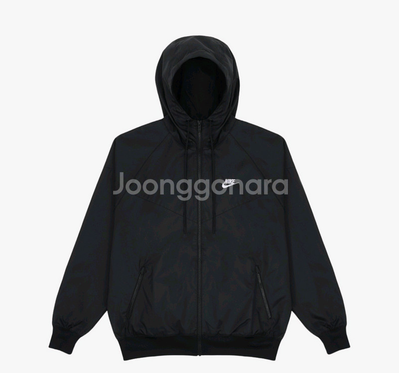 나이키 윈드러너 검정색 바람막이 M--0