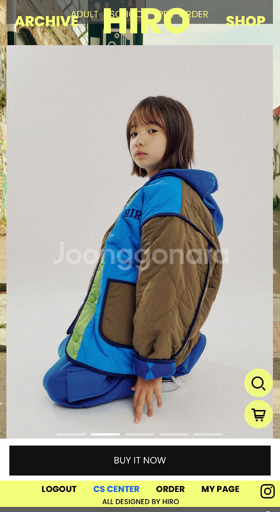 히로 컬러블럭 리버서블 자켓 170 새상품--1