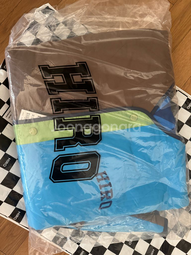 히로 컬러블럭 리버서블 자켓 170 새상품--2