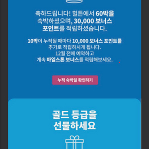 힐튼 골드 승급 코드 판매