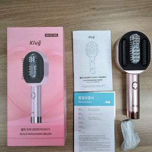클럭 두피 테라피 마사지기 핑크 색상
