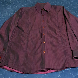 마인드브릿지 스트라이프 셔츠 퍼플 (M)