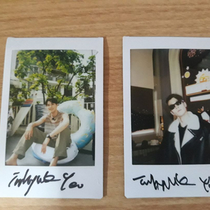 여인혁 모델 폴로라이드 싸인 사진