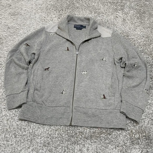 폴로 POLO 회색 강아지 자수 여자 집업 95/M