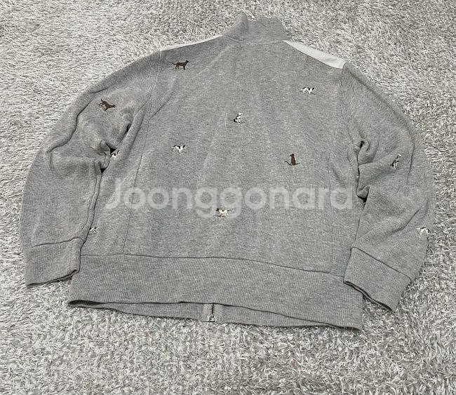 폴로 POLO 회색 강아지 자수 여자 집업 95/M--2