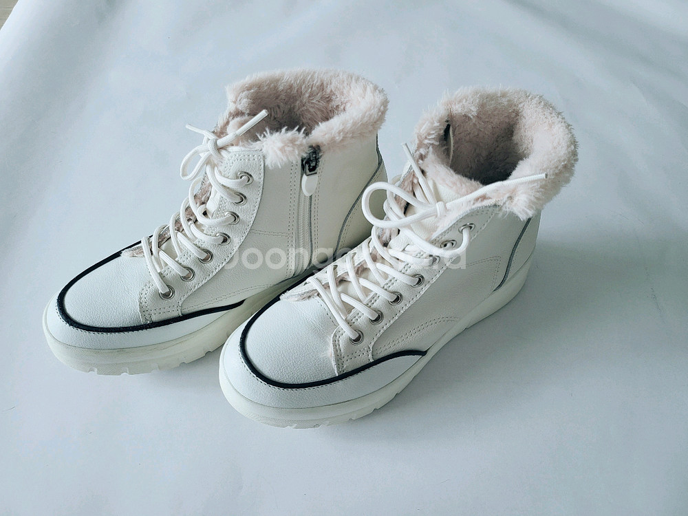 브루마스 소가죽 몰리 퍼 앵클/ 겨울 신발--1