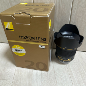 니콘 F마운트 AF-S 20mm f1.8 N 렌즈