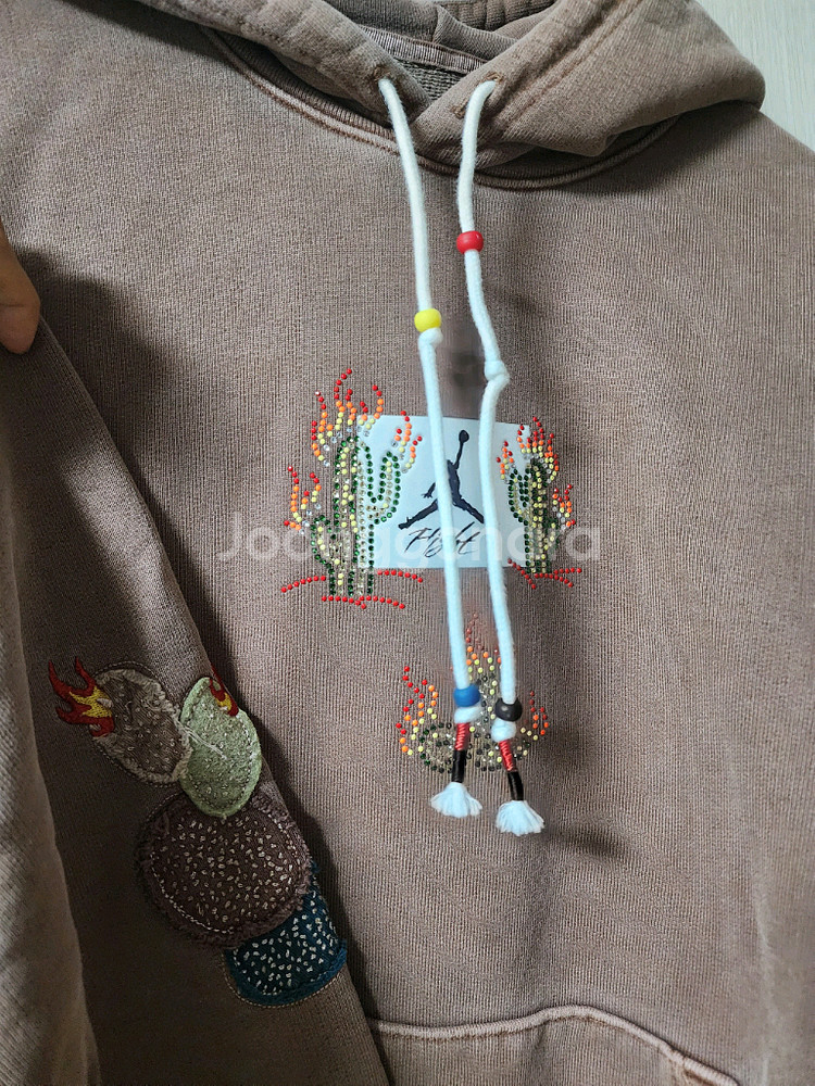 (정품) 나이키 조던 트래비스캇 캑터스잭 피그먼트 후드티 (새제품)--7